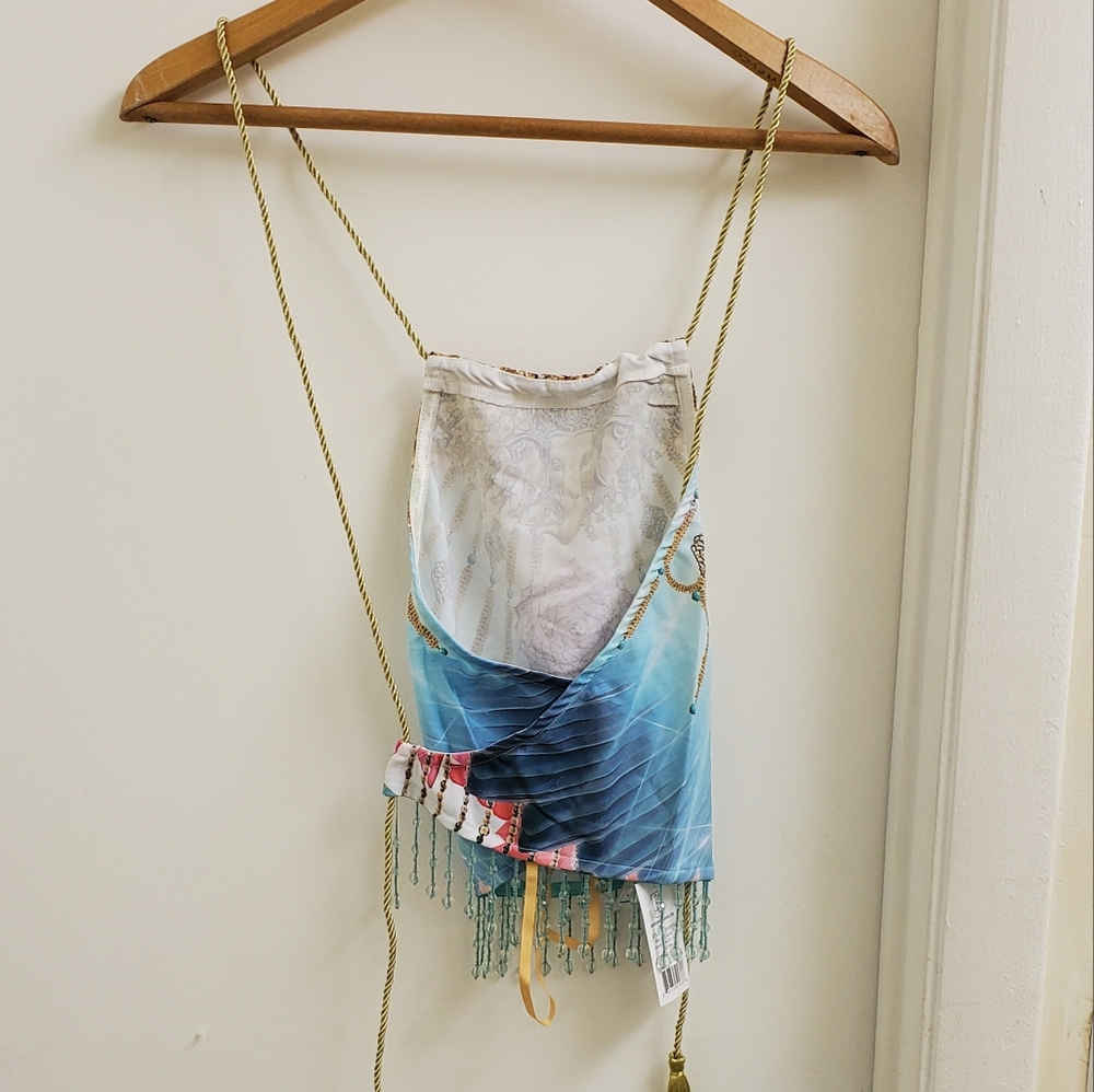 New W tags 24 Hrs Mind of the intra the Sahasrara halter top with bead size xs